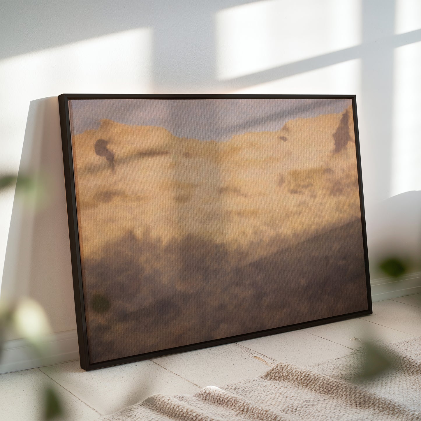Abstract Desert Landscape Canvas: Premium Wall Art