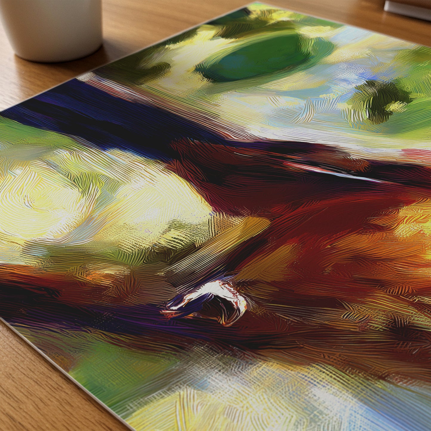 Vibrant Songbird Canvas: Nature-Inspired Art