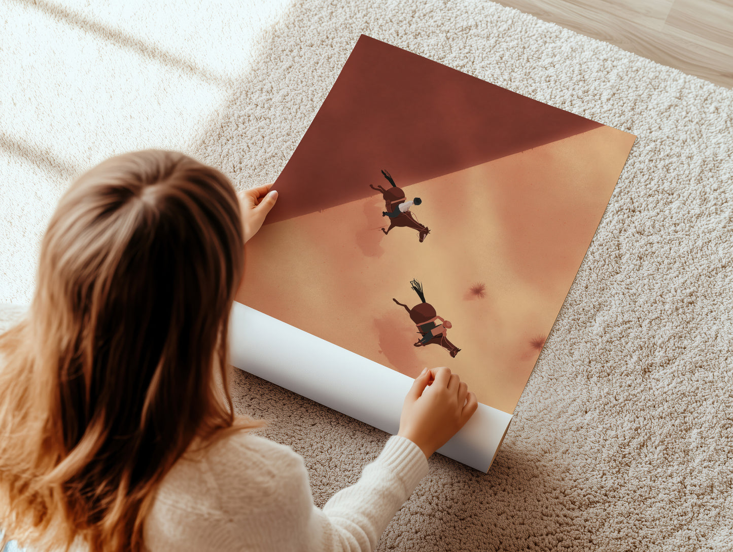 Surreal Desert Scene Canvas Art - Wall Print