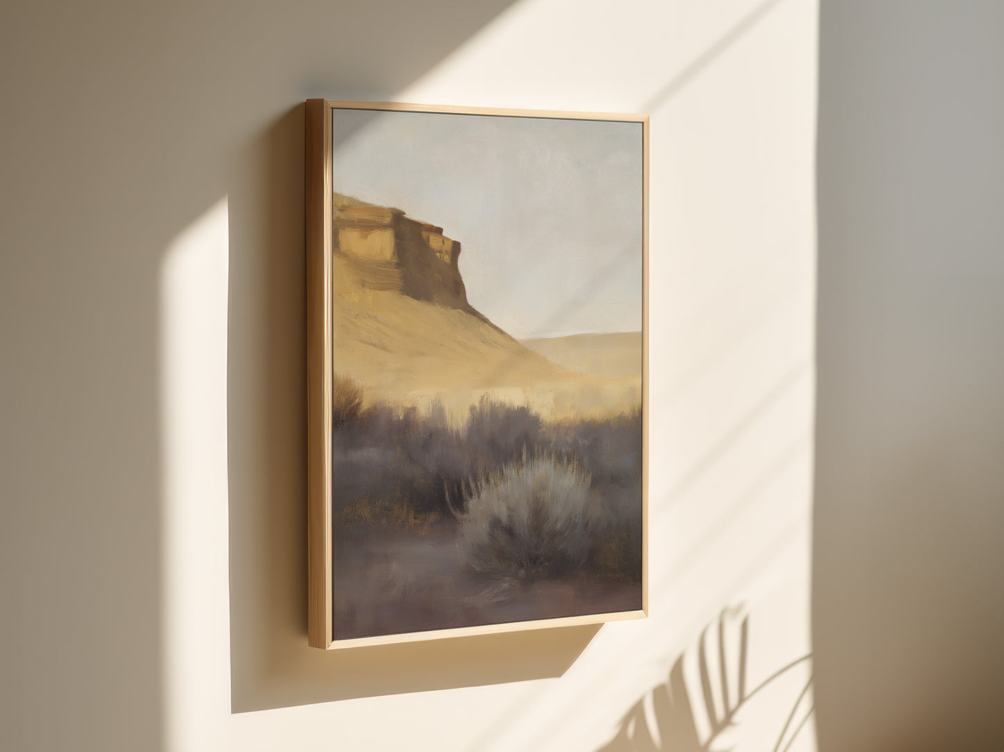 Desert Landscape Canvas Print: Premium Vertical Wall Art