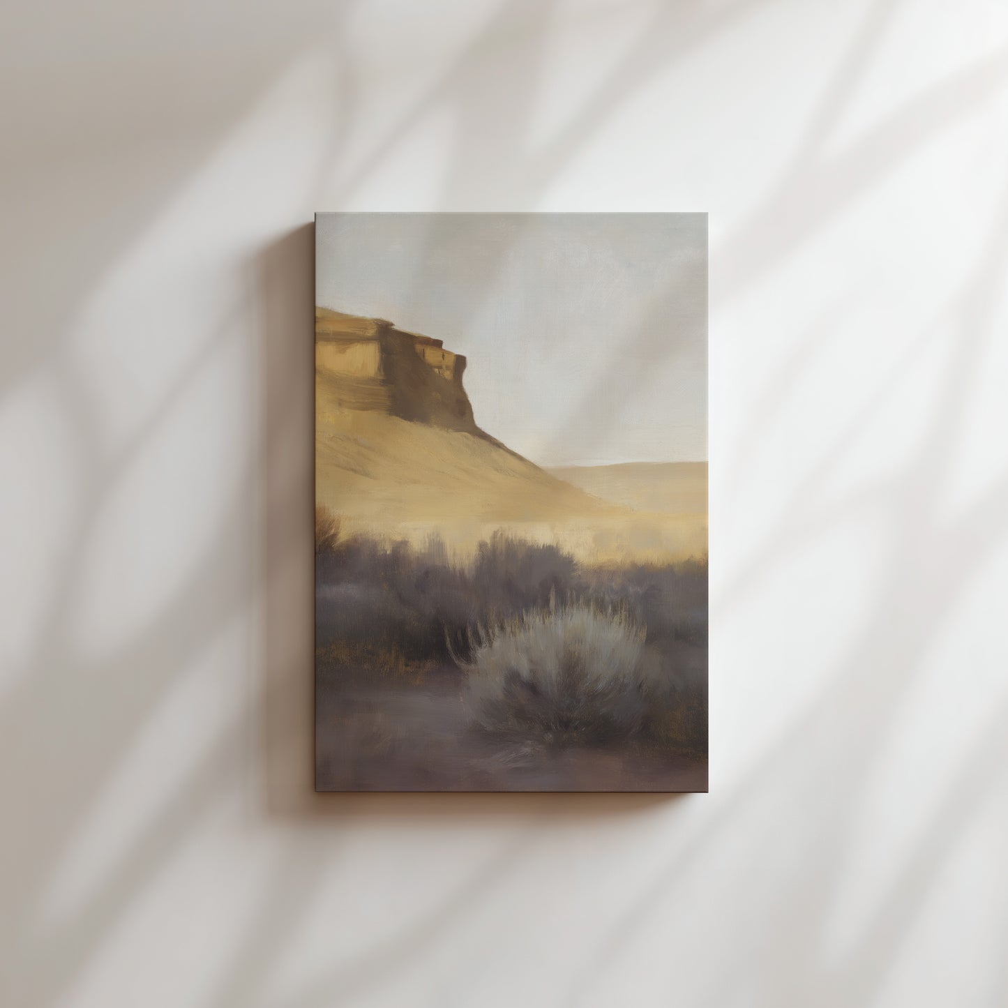 Desert Landscape Canvas Print: Premium Vertical Wall Art