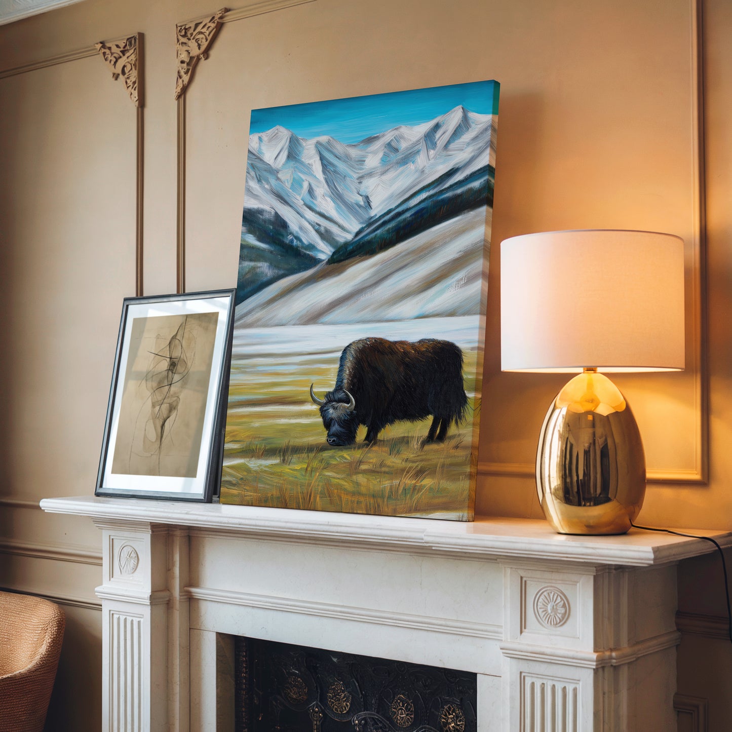Majestic Mountain Bison Canvas Print