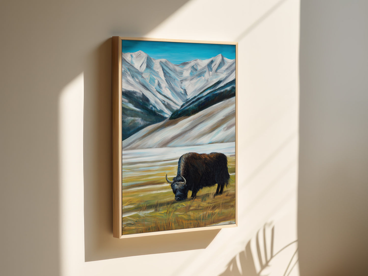 Majestic Mountain Bison Canvas Print