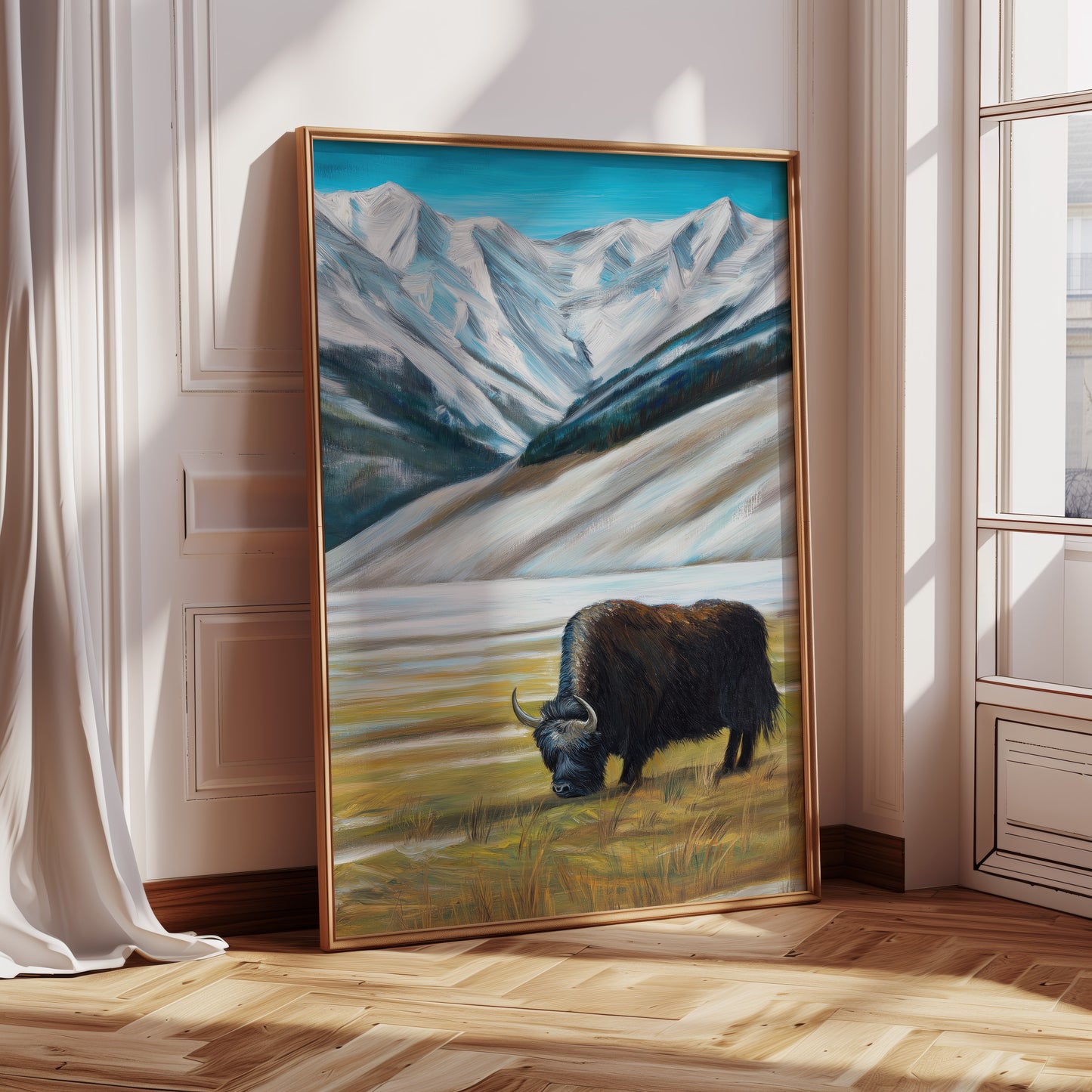 Majestic Mountain Bison Canvas Print