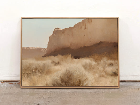 Rustic Desert Cliff Canvas Print