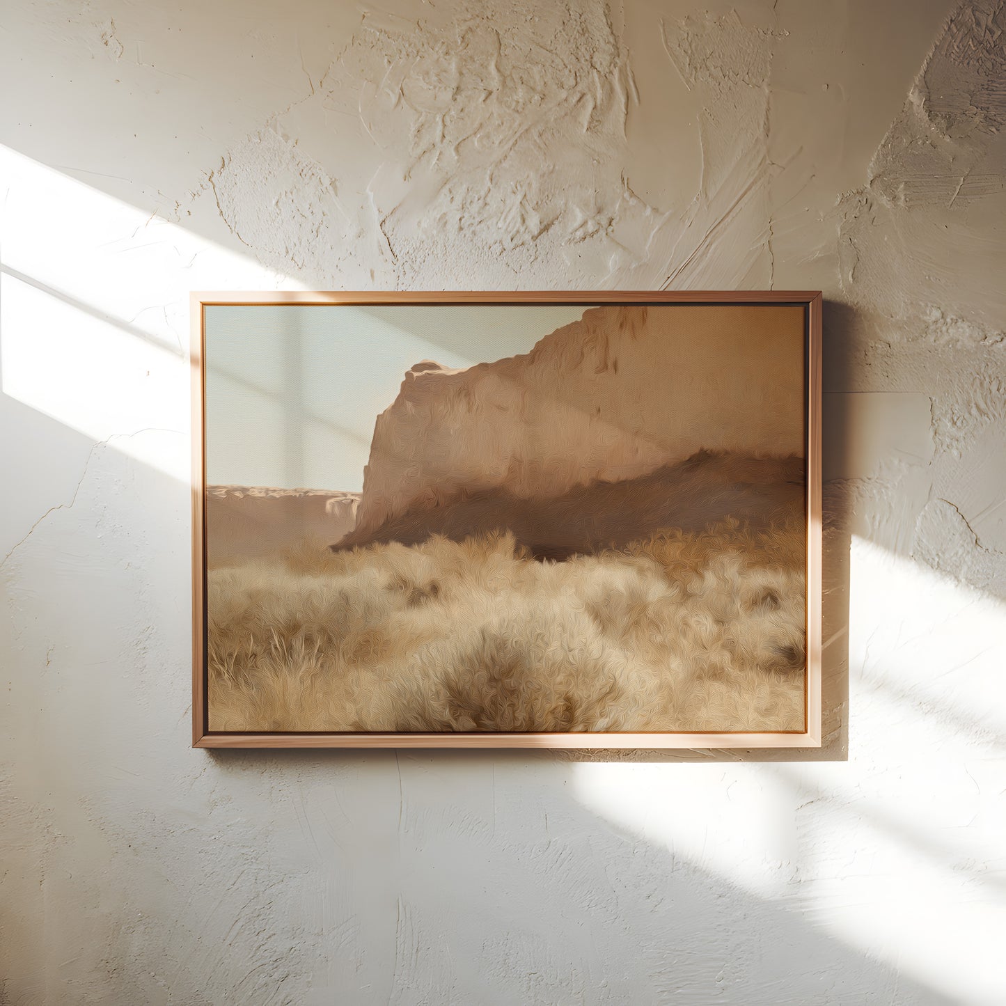 Rustic Desert Cliff Canvas Print