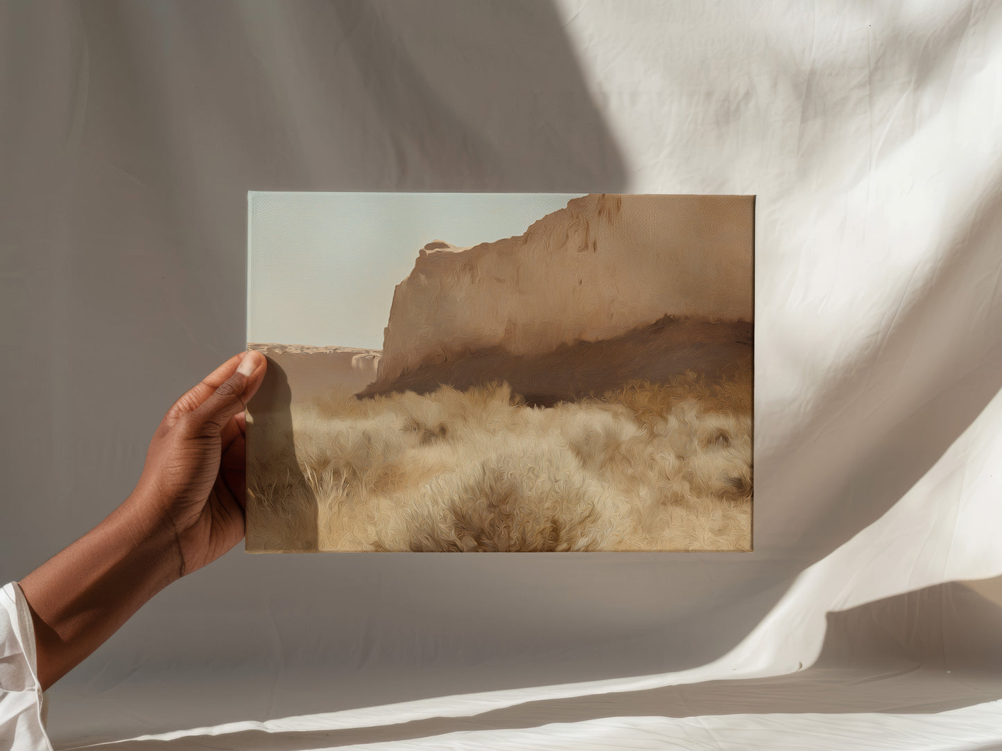 Rustic Desert Cliff Canvas Print