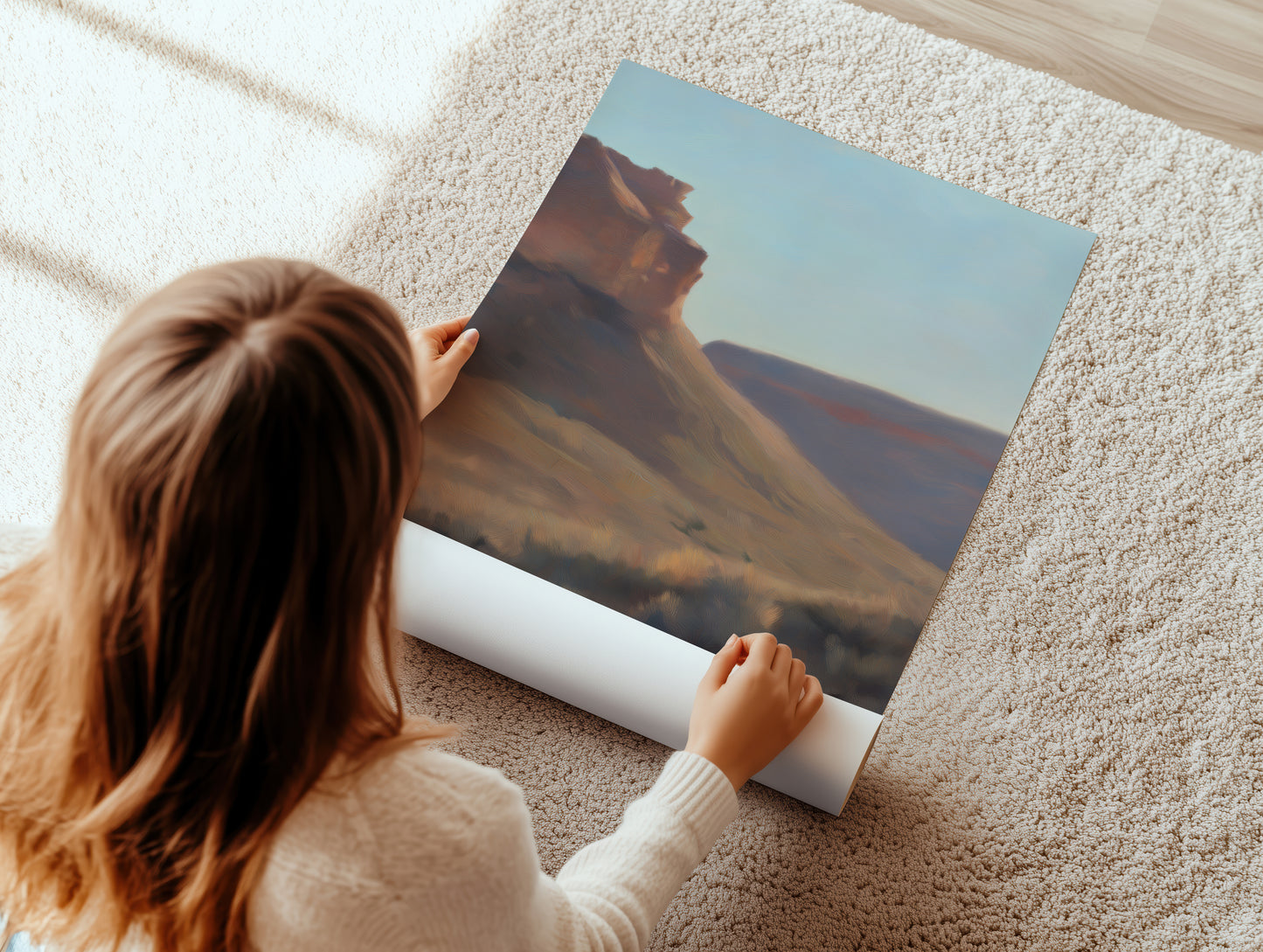 Southwestern Desert Landscape Vertical Canvas