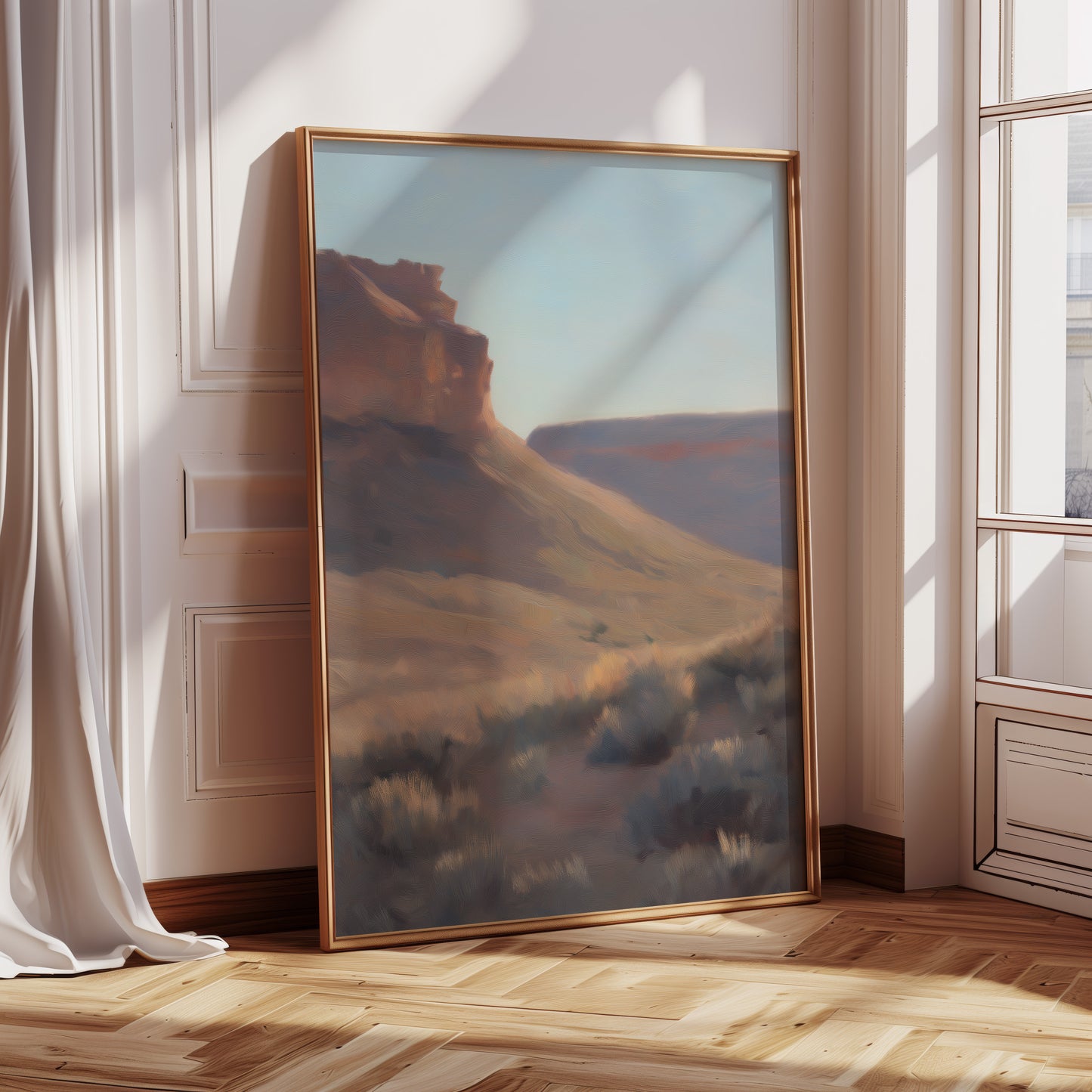 Southwestern Desert Landscape Vertical Canvas