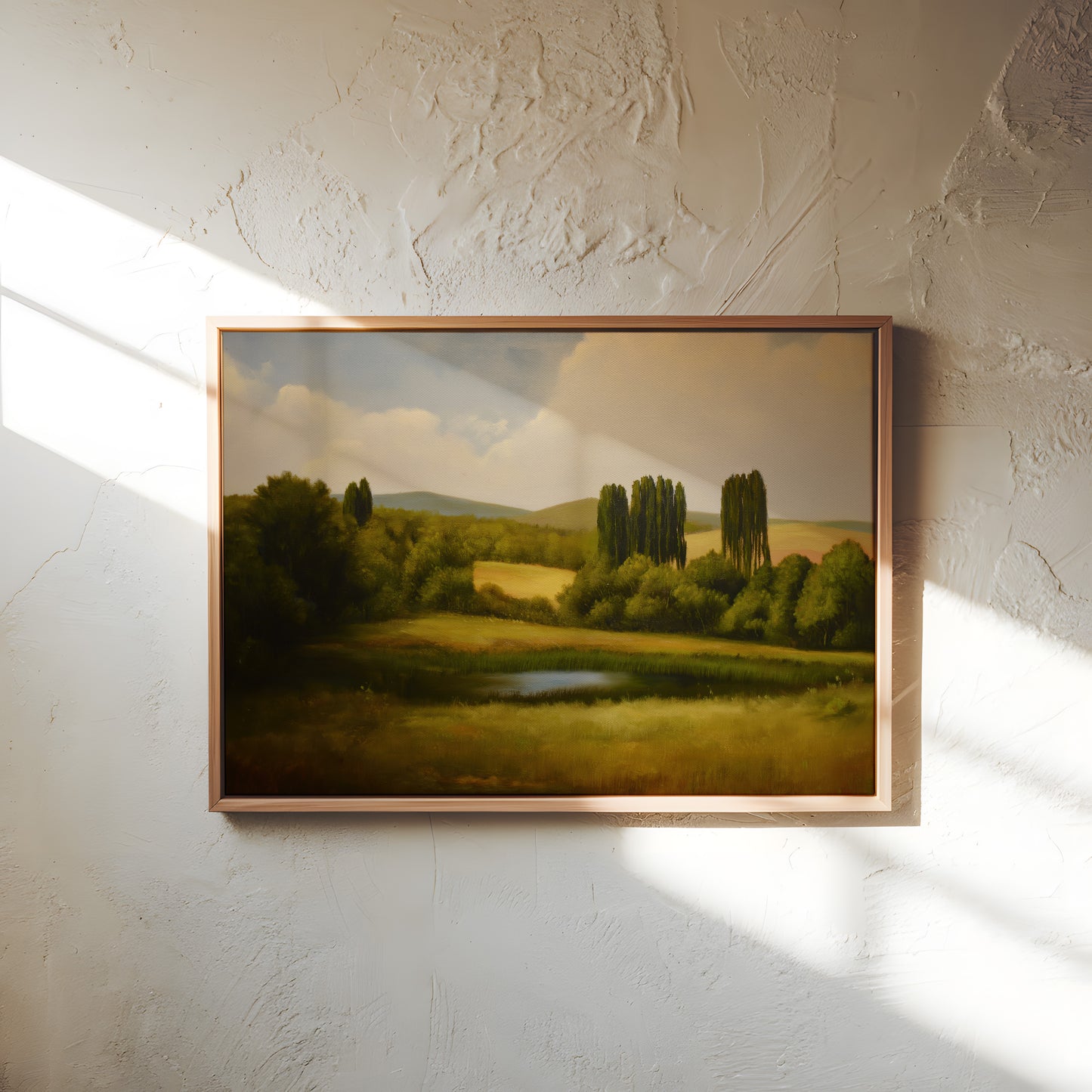 Tranquil Countryside Landscape Canvas Wall Art