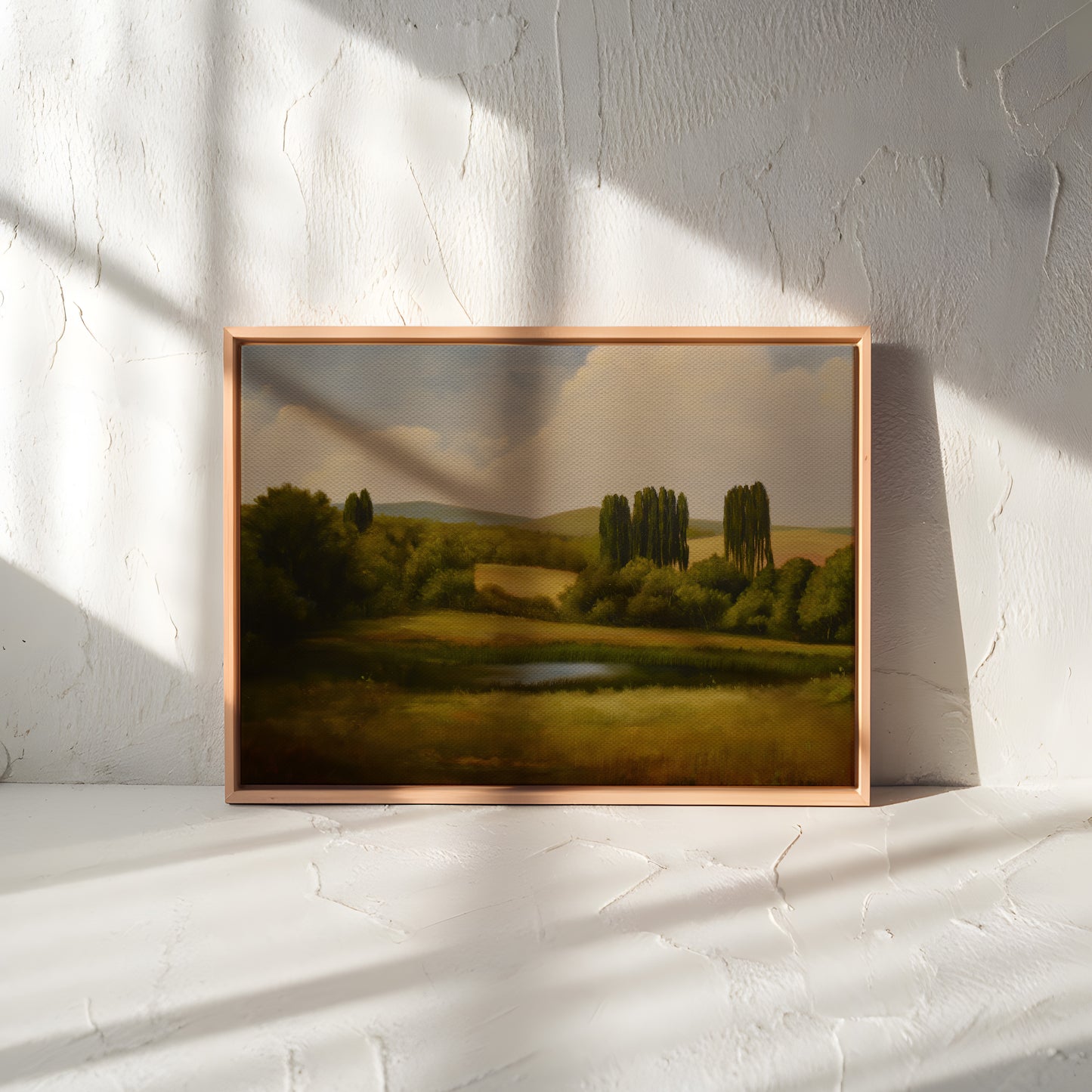 Tranquil Countryside Landscape Canvas Wall Art