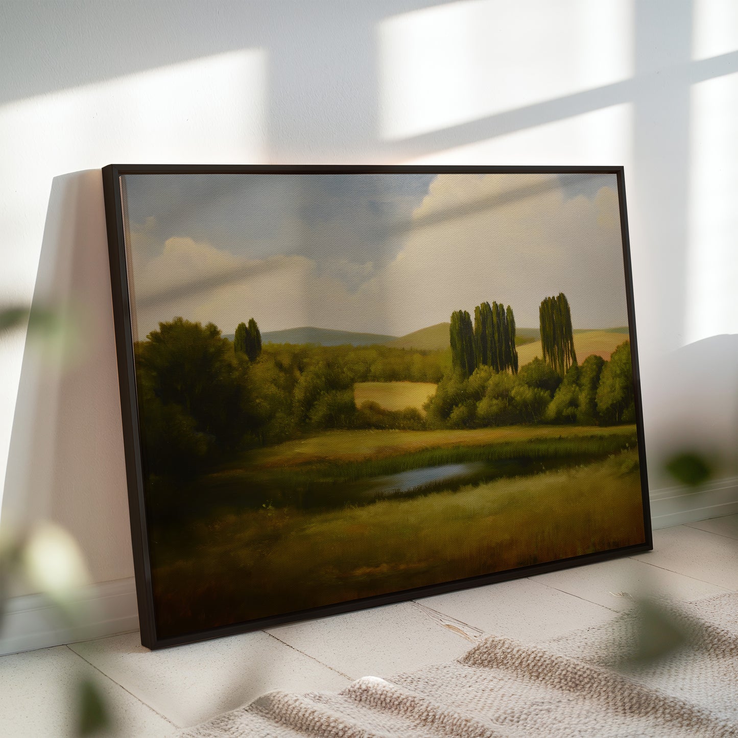 Tranquil Countryside Landscape Canvas Wall Art