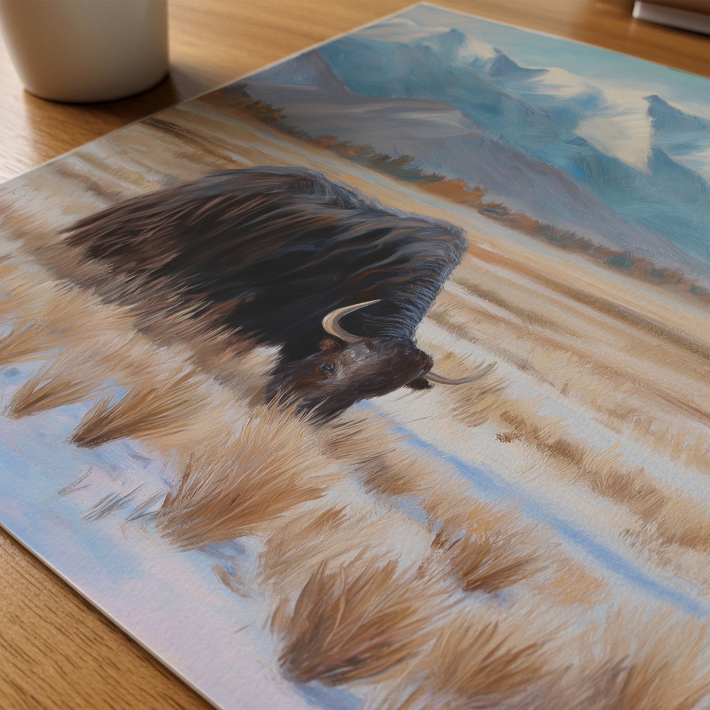 Wild Highland Yak Canvas Print: Scenic Mountain Art