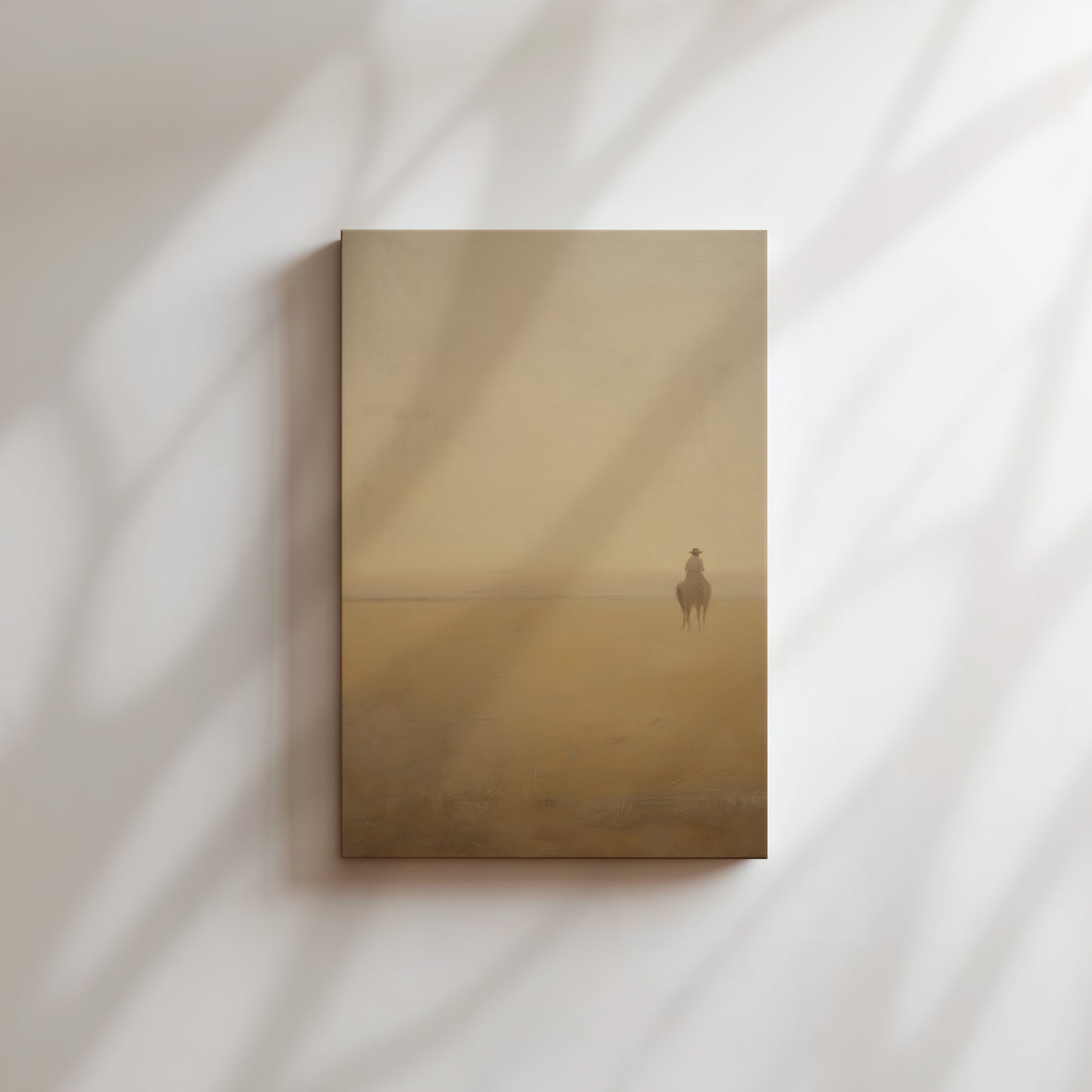 Desert Rider Minimalist Canvas Print