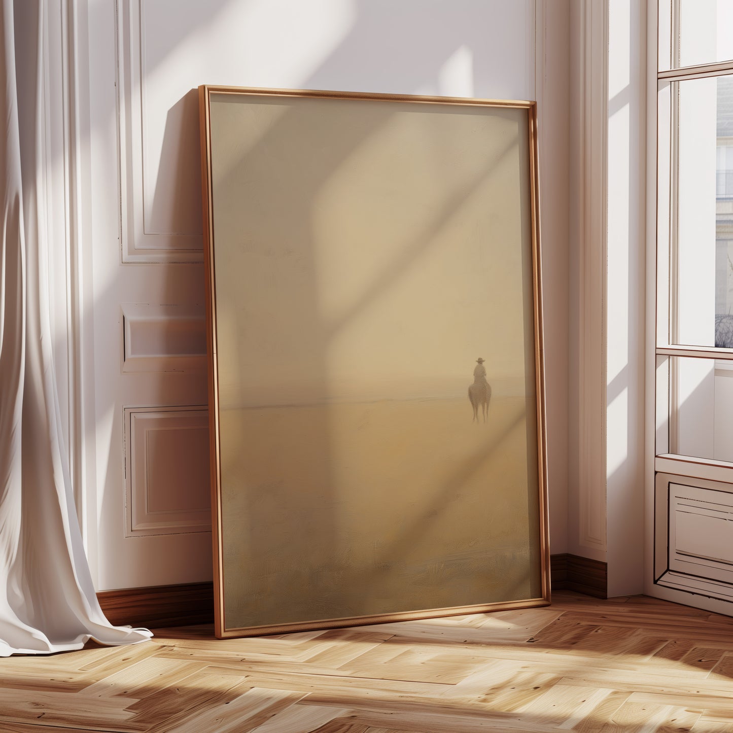 Desert Rider Minimalist Canvas Print