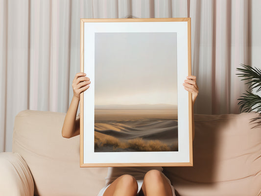 Desert Dunes Vertical Canvas Print: Premium Wall Art