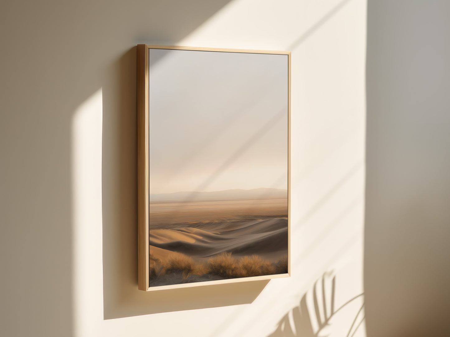 Desert Dunes Vertical Canvas Print: Premium Wall Art