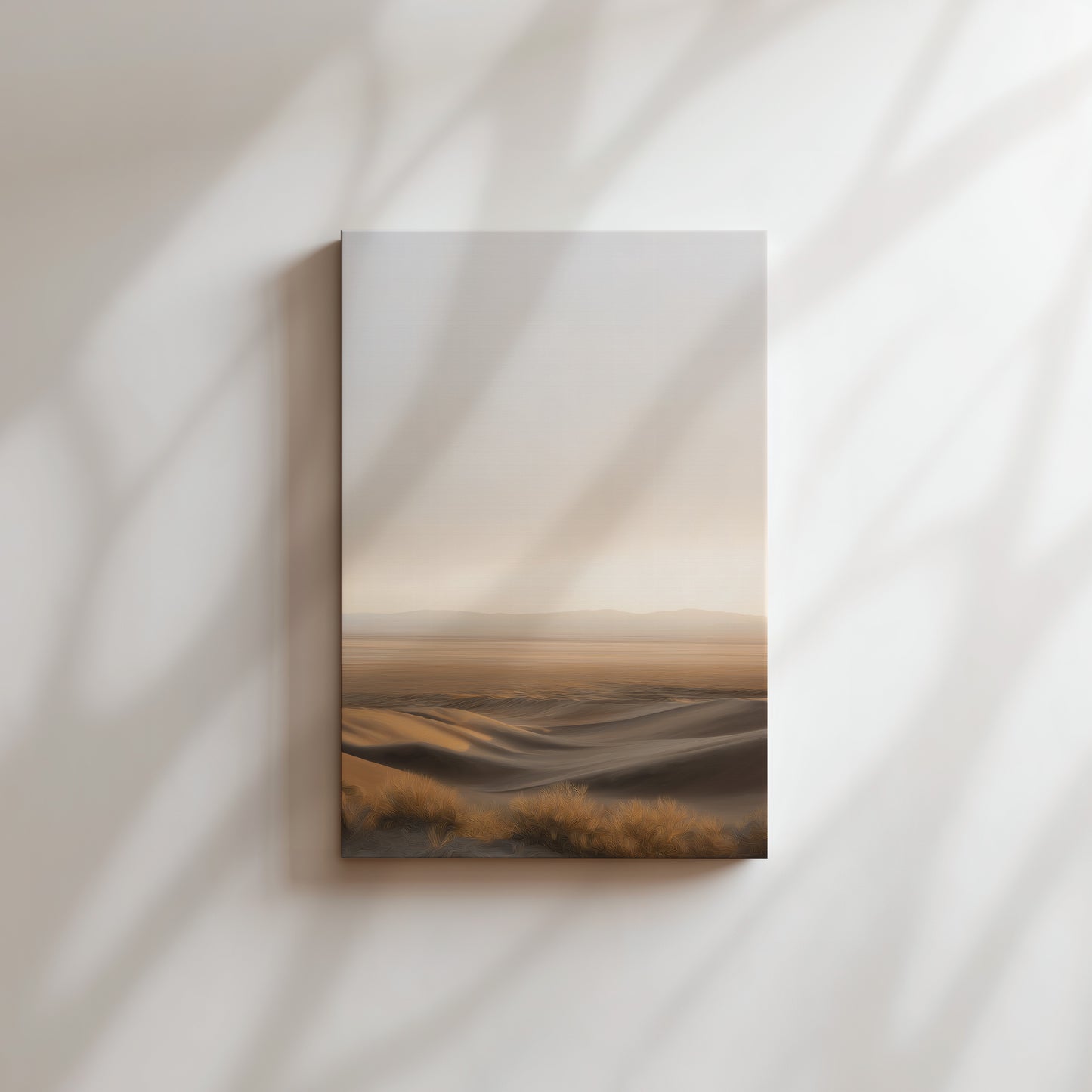 Desert Dunes Vertical Canvas Print: Premium Wall Art