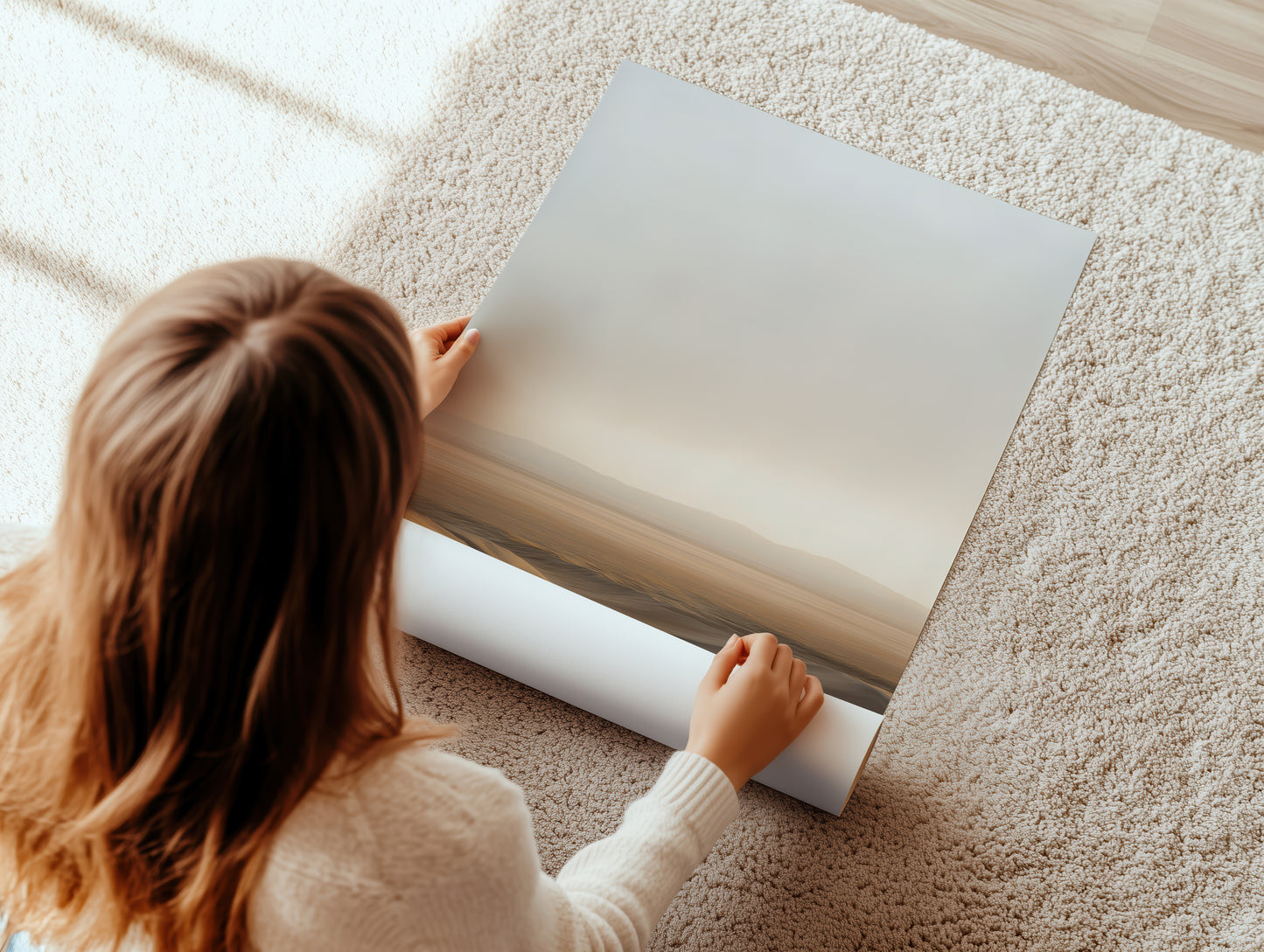 Desert Dunes Vertical Canvas Print: Premium Wall Art