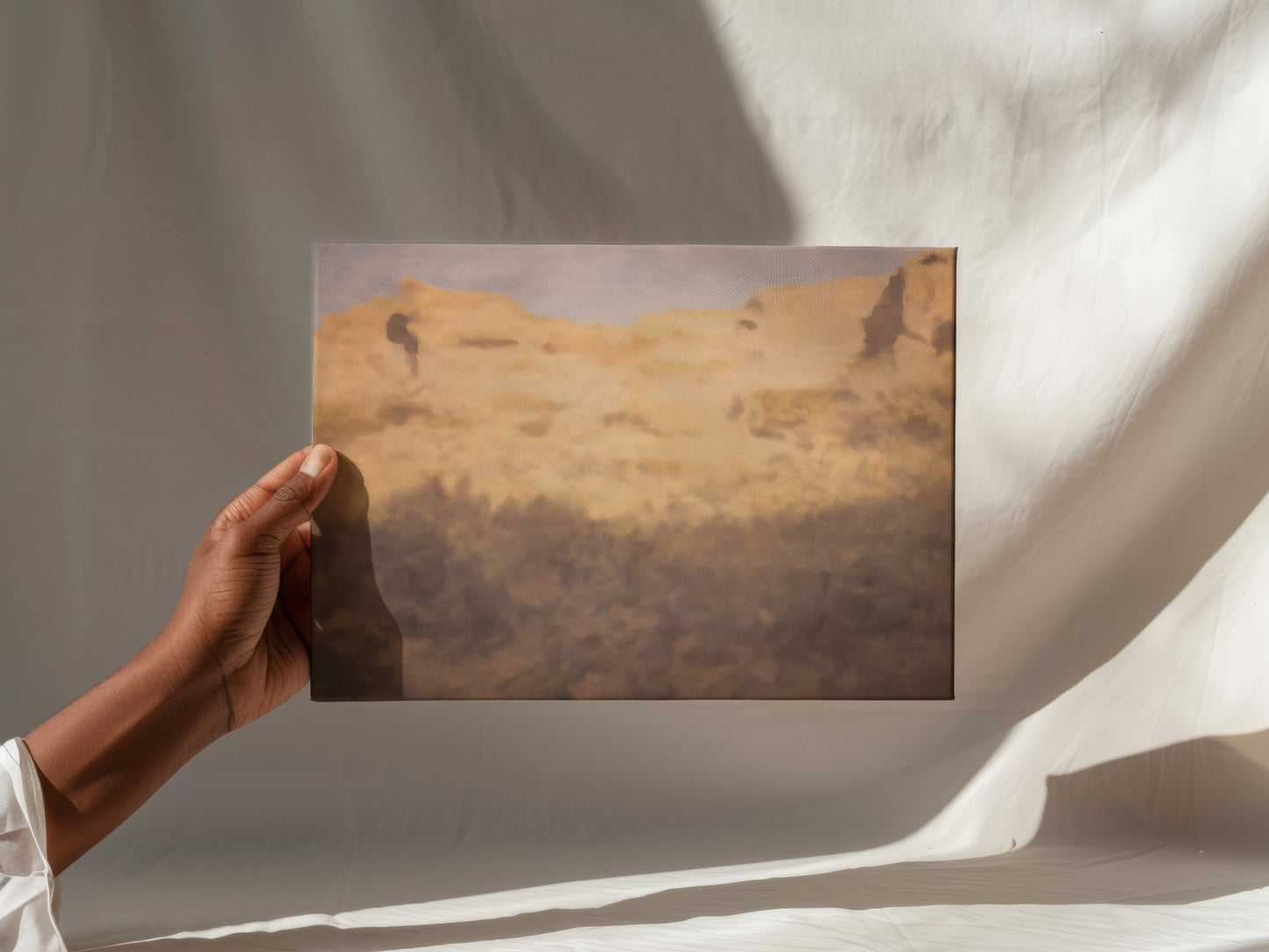 Abstract Desert Landscape Canvas: Premium Wall Art